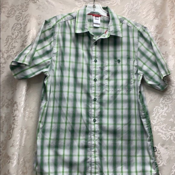 The North Face Other - 🌈🦄 4/$20 North Face M Green Plaid Camp Shirt GUC